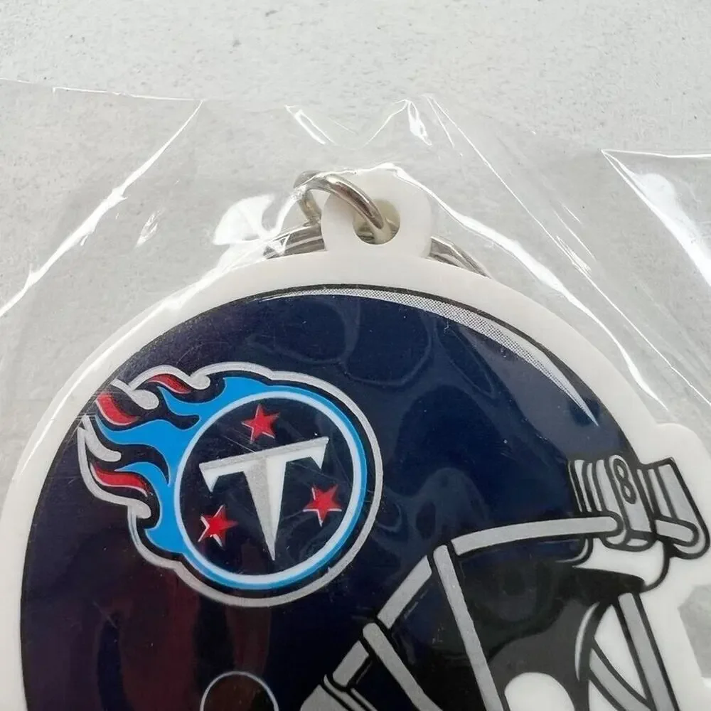 Tennessee Titans Football Helmet Rubber Keychain Keyring
